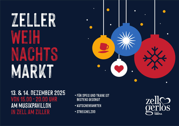 Text-Anzeige für den Zeller Weihnachtsmarkt