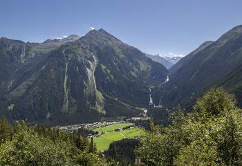 Panorama Krimml im Sommer