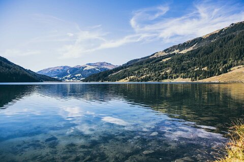 Blick auf den Stausee