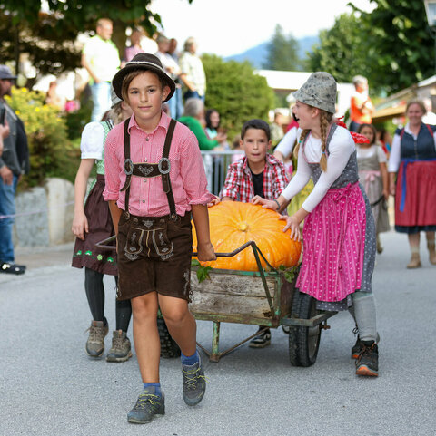 A boy on the Bauernherbstfest