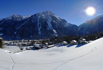 Krimml Ort Winter